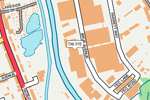 TA6 5YE map - OS OpenMap – Local (Ordnance Survey) TA6 5YE map - OS OpenMap – Local (Ordnance Survey)