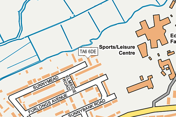 TA6 6DE map - OS OpenMap – Local (Ordnance Survey) TA6 6DE map - OS OpenMap – Local (Ordnance Survey)