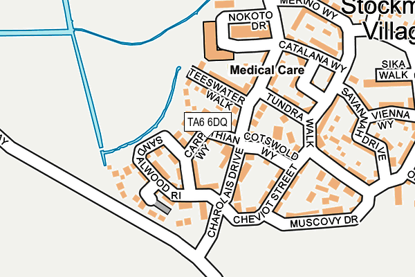 TA6 6DQ map - OS OpenMap – Local (Ordnance Survey) TA6 6DQ map - OS OpenMap – Local (Ordnance Survey)
