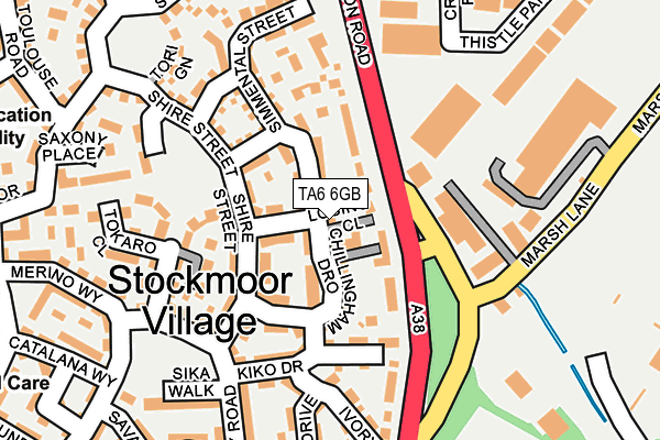 TA6 6GB map - OS OpenMap – Local (Ordnance Survey)