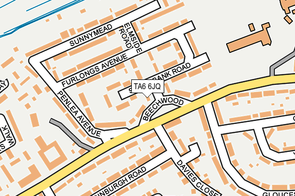 TA6 6JQ map - OS OpenMap – Local (Ordnance Survey) TA6 6JQ map - OS OpenMap – Local (Ordnance Survey)