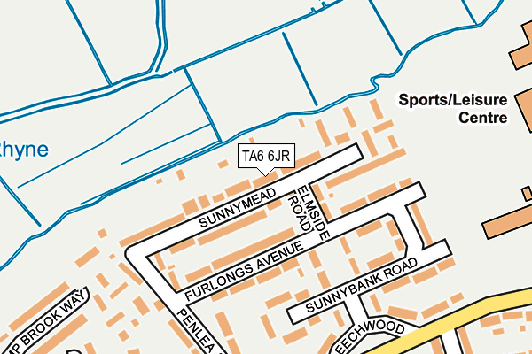 TA6 6JR map - OS OpenMap – Local (Ordnance Survey) TA6 6JR map - OS OpenMap – Local (Ordnance Survey)