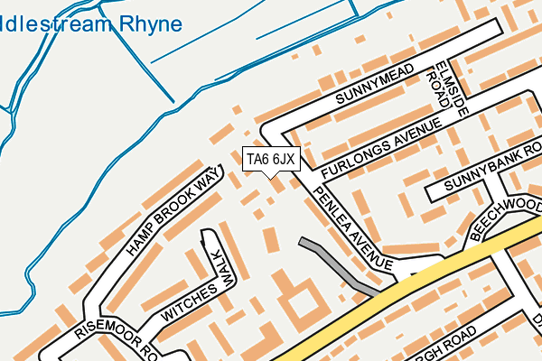 TA6 6JX map - OS OpenMap – Local (Ordnance Survey) TA6 6JX map - OS OpenMap – Local (Ordnance Survey)