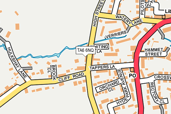 TA6 6NQ map - OS OpenMap – Local (Ordnance Survey) TA6 6NQ map - OS OpenMap – Local (Ordnance Survey)