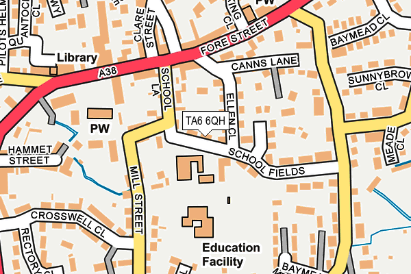 TA6 6QH map - OS OpenMap – Local (Ordnance Survey) TA6 6QH map - OS OpenMap – Local (Ordnance Survey)