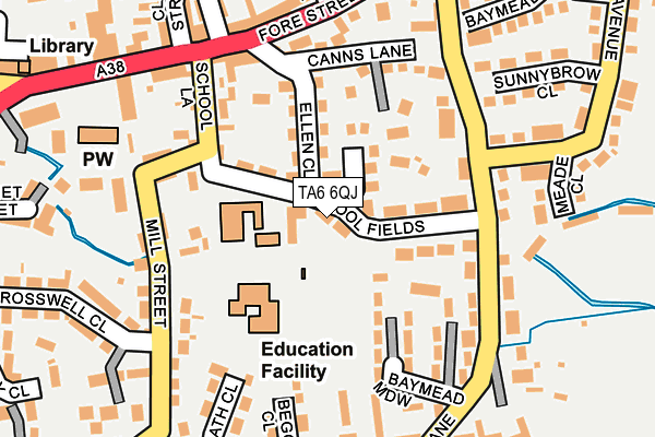 TA6 6QJ map - OS OpenMap – Local (Ordnance Survey) TA6 6QJ map - OS OpenMap – Local (Ordnance Survey)