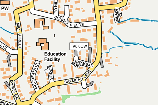 TA6 6QW map - OS OpenMap – Local (Ordnance Survey)