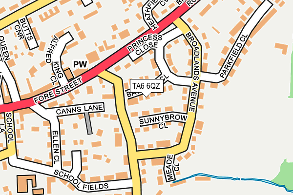 TA6 6QZ map - OS OpenMap – Local (Ordnance Survey) TA6 6QZ map - OS OpenMap – Local (Ordnance Survey)