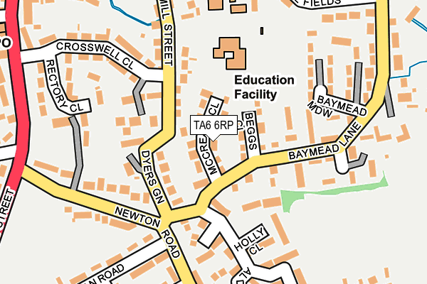 TA6 6RP map - OS OpenMap – Local (Ordnance Survey) TA6 6RP map - OS OpenMap – Local (Ordnance Survey)