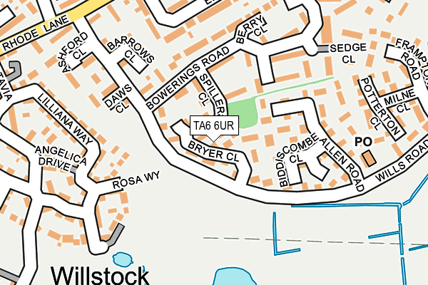 TA6 6UR map - OS OpenMap – Local (Ordnance Survey) TA6 6UR map - OS OpenMap – Local (Ordnance Survey)