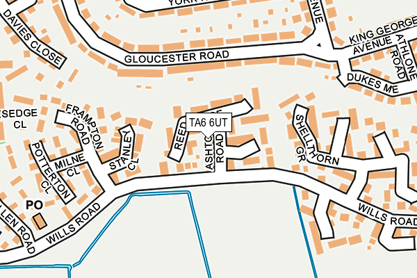 TA6 6UT map - OS OpenMap – Local (Ordnance Survey)
