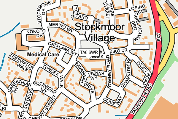 TA6 6WR map - OS OpenMap – Local (Ordnance Survey) TA6 6WR map - OS OpenMap – Local (Ordnance Survey)