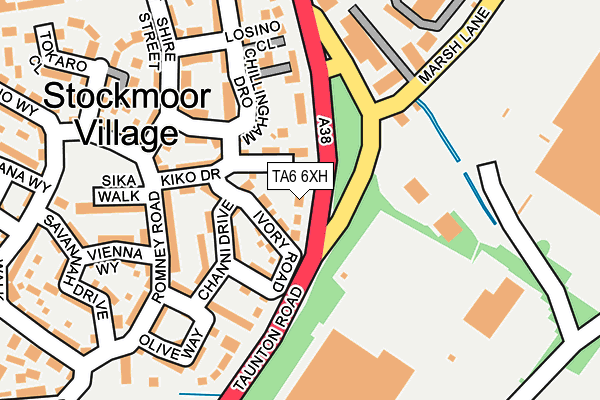 TA6 6XH map - OS OpenMap – Local (Ordnance Survey) TA6 6XH map - OS OpenMap – Local (Ordnance Survey)