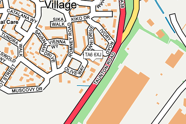 TA6 6XJ map - OS OpenMap – Local (Ordnance Survey) TA6 6XJ map - OS OpenMap – Local (Ordnance Survey)