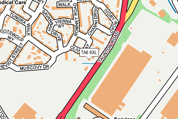 TA6 6XL map - OS OpenMap – Local (Ordnance Survey) TA6 6XL map - OS OpenMap – Local (Ordnance Survey)