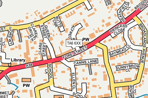TA6 6XX map - OS OpenMap – Local (Ordnance Survey) TA6 6XX map - OS OpenMap – Local (Ordnance Survey)