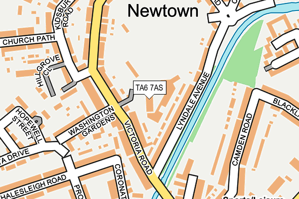 TA6 7AS map - OS OpenMap – Local (Ordnance Survey) TA6 7AS map - OS OpenMap – Local (Ordnance Survey)