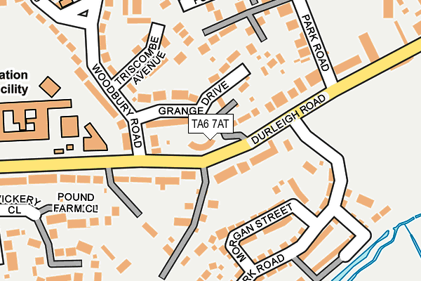 TA6 7AT map - OS OpenMap – Local (Ordnance Survey) TA6 7AT map - OS OpenMap – Local (Ordnance Survey)