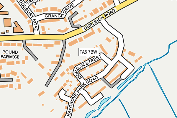 TA6 7BW map - OS OpenMap – Local (Ordnance Survey) TA6 7BW map - OS OpenMap – Local (Ordnance Survey)