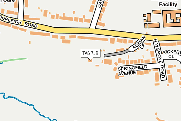 TA6 7JB map - OS OpenMap – Local (Ordnance Survey) TA6 7JB map - OS OpenMap – Local (Ordnance Survey)