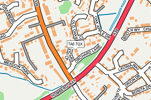 TA6 7QX map - OS OpenMap – Local (Ordnance Survey) TA6 7QX map - OS OpenMap – Local (Ordnance Survey)