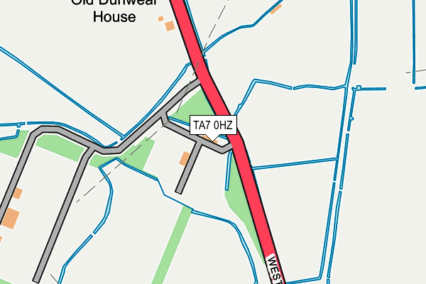 TA7 0HZ map - OS OpenMap – Local (Ordnance Survey) TA7 0HZ map - OS OpenMap – Local (Ordnance Survey)