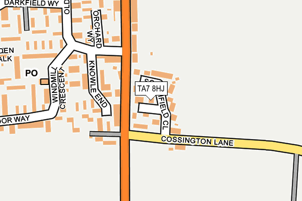 TA7 8HJ map - OS OpenMap – Local (Ordnance Survey) TA7 8HJ map - OS OpenMap – Local (Ordnance Survey)