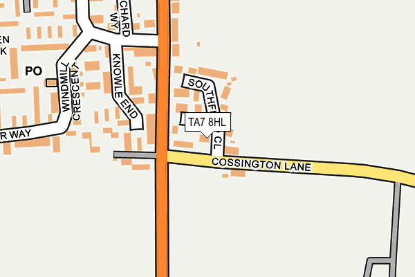 TA7 8HL map - OS OpenMap – Local (Ordnance Survey) TA7 8HL map - OS OpenMap – Local (Ordnance Survey)