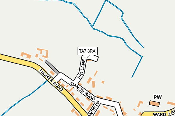 TA7 8RA map - OS OpenMap – Local (Ordnance Survey) TA7 8RA map - OS OpenMap – Local (Ordnance Survey)