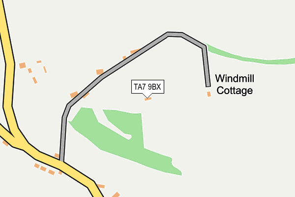TA7 9BX map - OS OpenMap – Local (Ordnance Survey) TA7 9BX map - OS OpenMap – Local (Ordnance Survey)
