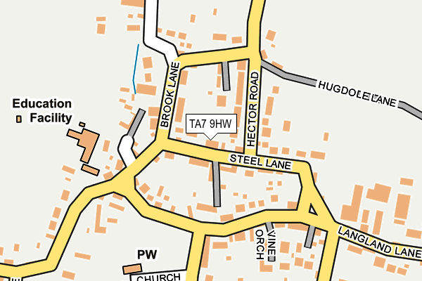 TA7 9HW map - OS OpenMap – Local (Ordnance Survey) TA7 9HW map - OS OpenMap – Local (Ordnance Survey)