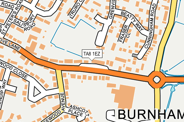 TA8 1EZ map - OS OpenMap – Local (Ordnance Survey) TA8 1EZ map - OS OpenMap – Local (Ordnance Survey)