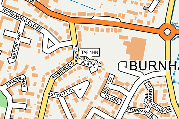 TA8 1HN map - OS OpenMap – Local (Ordnance Survey) TA8 1HN map - OS OpenMap – Local (Ordnance Survey)