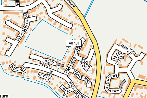 TA8 1JT map - OS OpenMap – Local (Ordnance Survey) TA8 1JT map - OS OpenMap – Local (Ordnance Survey)