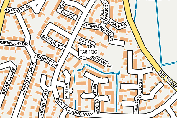 TA8 1QG map - OS OpenMap – Local (Ordnance Survey) TA8 1QG map - OS OpenMap – Local (Ordnance Survey)