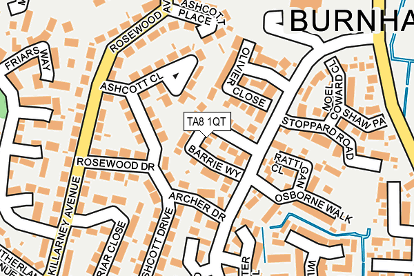 TA8 1QT map - OS OpenMap – Local (Ordnance Survey) TA8 1QT map - OS OpenMap – Local (Ordnance Survey)