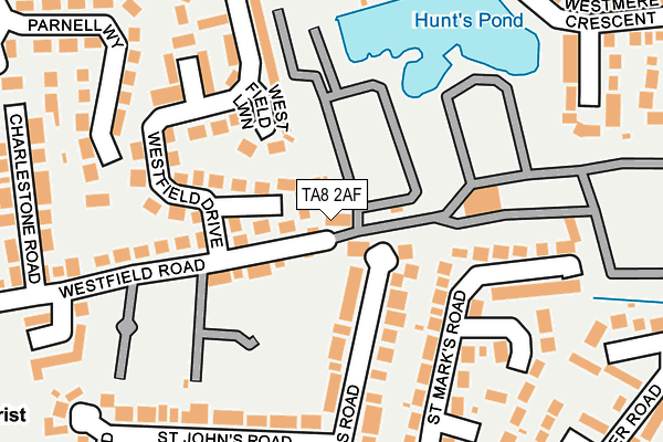 TA8 2AF map - OS OpenMap – Local (Ordnance Survey) TA8 2AF map - OS OpenMap – Local (Ordnance Survey)