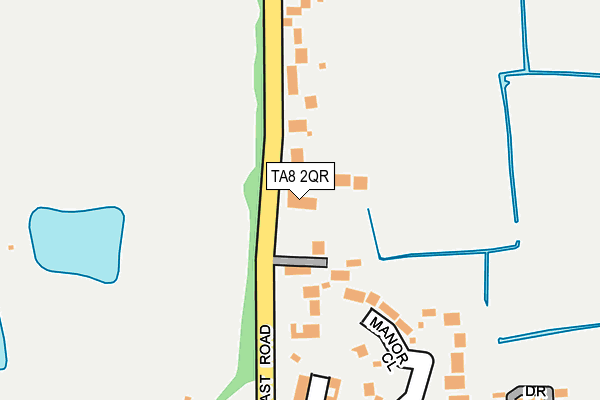 TA8 2QR map - OS OpenMap – Local (Ordnance Survey) TA8 2QR map - OS OpenMap – Local (Ordnance Survey)