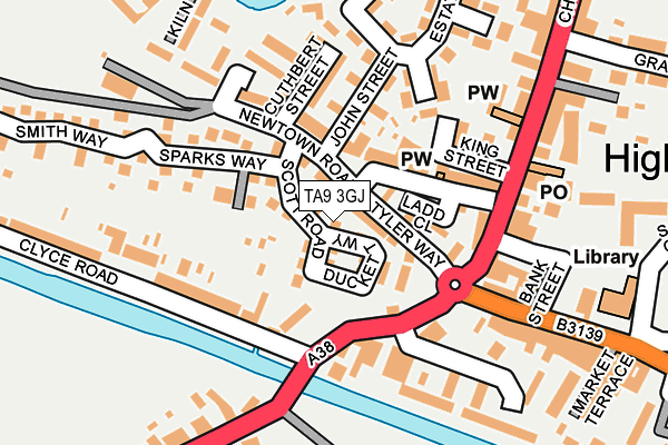 TA9 3GJ map - OS OpenMap – Local (Ordnance Survey) TA9 3GJ map - OS OpenMap – Local (Ordnance Survey)
