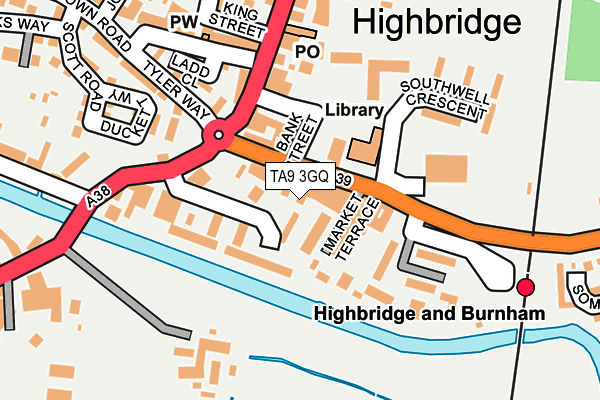 TA9 3GQ map - OS OpenMap – Local (Ordnance Survey) TA9 3GQ map - OS OpenMap – Local (Ordnance Survey)