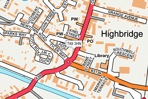TA9 3HN map - OS OpenMap – Local (Ordnance Survey) TA9 3HN map - OS OpenMap – Local (Ordnance Survey)