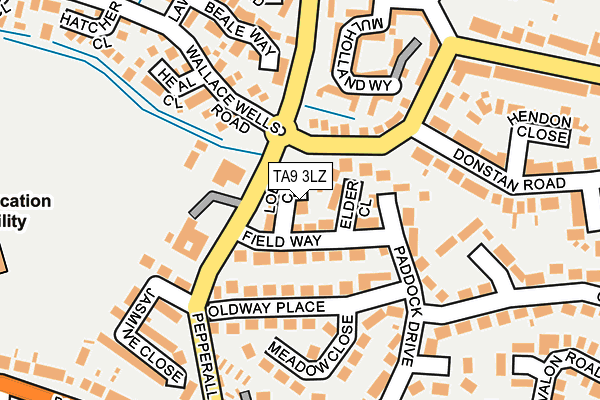TA9 3LZ map - OS OpenMap – Local (Ordnance Survey) TA9 3LZ map - OS OpenMap – Local (Ordnance Survey)