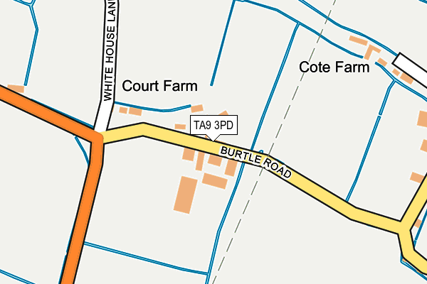 TA9 3PD map - OS OpenMap – Local (Ordnance Survey) TA9 3PD map - OS OpenMap – Local (Ordnance Survey)