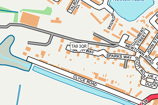 TA9 3QR map - OS OpenMap – Local (Ordnance Survey) TA9 3QR map - OS OpenMap – Local (Ordnance Survey)