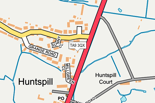 TA9 3QX map - OS OpenMap – Local (Ordnance Survey)