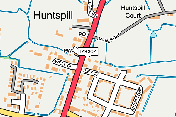 TA9 3QZ map - OS OpenMap – Local (Ordnance Survey) TA9 3QZ map - OS OpenMap – Local (Ordnance Survey)