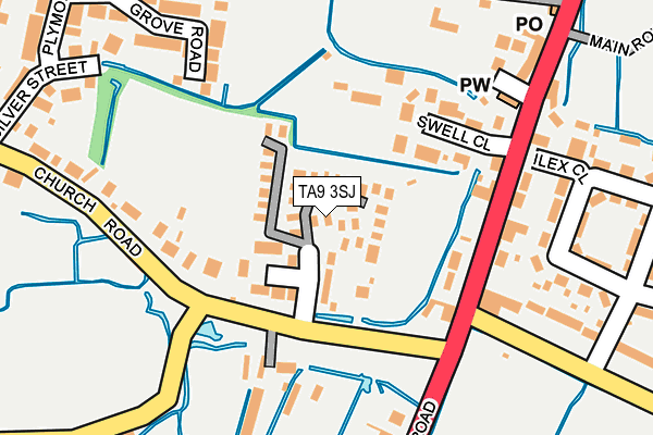 TA9 3SJ map - OS OpenMap – Local (Ordnance Survey) TA9 3SJ map - OS OpenMap – Local (Ordnance Survey)
