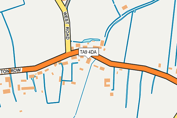 TA9 4DA map - OS OpenMap – Local (Ordnance Survey) TA9 4DA map - OS OpenMap – Local (Ordnance Survey)