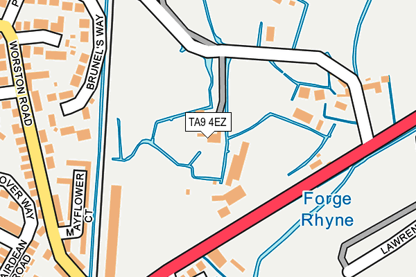 TA9 4EZ map - OS OpenMap – Local (Ordnance Survey) TA9 4EZ map - OS OpenMap – Local (Ordnance Survey)