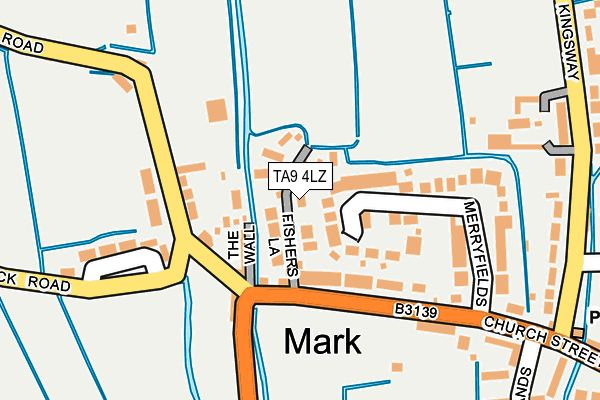 TA9 4LZ map - OS OpenMap – Local (Ordnance Survey) TA9 4LZ map - OS OpenMap – Local (Ordnance Survey)